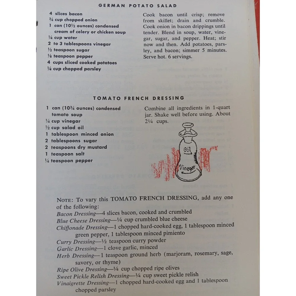 Cooking with Soup – A Campbell Cookbook 1969 Vintage Revised Edition Spiral-B...